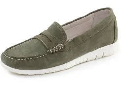 ELENA EDEN, klassische Damen-Slipper, Weite H, mit herausnehmbarem Fußbett