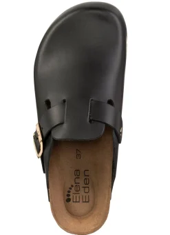 ELENA EDEN, klassische Damen-Clogs, Weite H, mit Klettspange