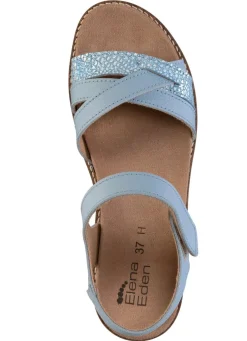 ELENA EDEN, modische Damen-Sandale, Weite H, mit herausnehmbarem Fußbett