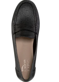 ELENA EDEN Mokassin-Slipper aus weichem, genarbtem Hirsch-Nappaleder