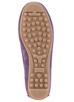 ELENA EDEN Mokassin-Slipper aus geschmeidigem Rind-Veloursleder