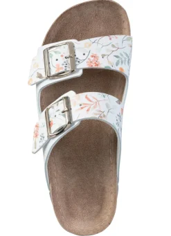 ELENA EDEN Pantolette aus teilweise floral bedrucktem Synthetik