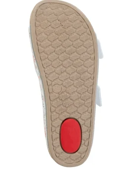 ELENA EDEN Pantolette aus teilweise floral bedrucktem Synthetik