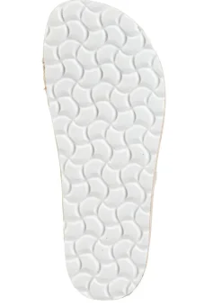 ELENA EDEN Pantolette aus grob gewebtem Textilmaterial