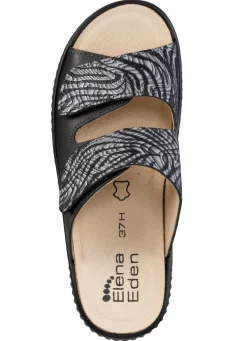 ELENA EDEN Pantolette mit teilweise schimmerndem Zebra-Druck