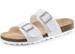 ELENA EDEN Pantolette mit Glitzersteinchen verzierten Schließen