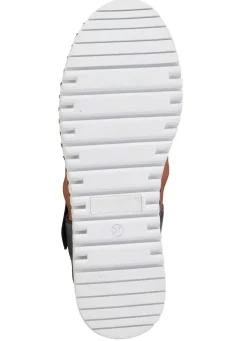 ELENA EDEN Sandale aus genarbtem Nappaleder