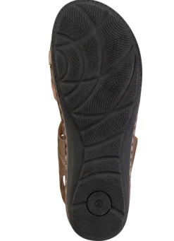 ELENA EDEN Sandale aus Nappaleder mit Kontrastbesätzen