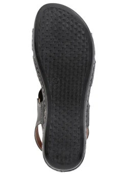 ELENA EDEN Sandale aus Nappaleder mit Metallschmuck