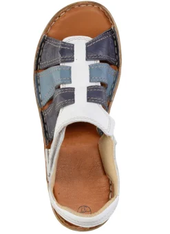 ELENA EDEN Sandale aus Nappaleder mit dezenter Knitter-Struktur