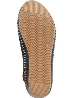 ELENA EDEN Sandalette aus weichem, perforiertem Nappaleder