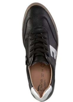 ELENA EDEN Schnür-Sneaker aus genarbtem Nappaleder