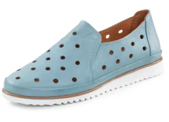 ELENA EDEN Slipper aus weichem Nappaleder mit Lochungen