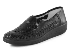 ELENA EDEN Slipper luftig durchbrochen und mit Flechtdurchzug