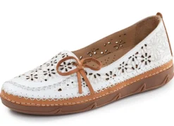 ELENA EDEN, sommerliche Damen-Slipper, Weite H, mit herausnehmbarem Fußbett