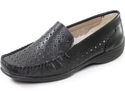 ELENA EDEN, sommerliche Damen-Slipper, Weite H, mit herausnehmbarem Fußbett