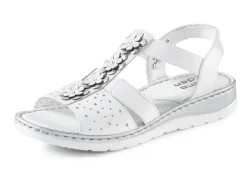 ELENA EDEN, sommerliche Damen-Sandalen, Weite G, aus Leder