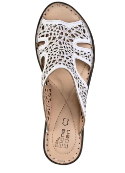 ELENA EDEN, sommerliche Damen-Pantoletten, aus Leder