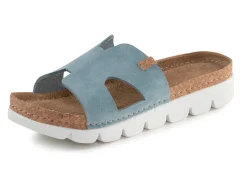 ELENA EDEN, sommerliche Damen-Pantoletten, aus Leder