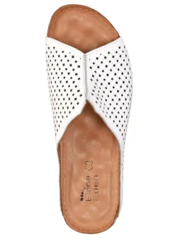 ELENA EDEN, sommerliche Damen-Pantoletten, aus Leder