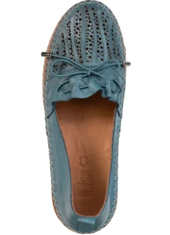 ELENA EDEN, sommerliche Damen-Slipper, Weite G, aus Leder