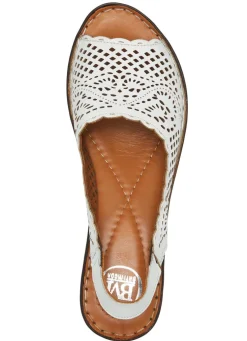 ELENA EDEN, sommerliche Damen-Sandaletten, Weite G, aus Leder