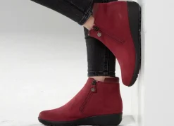 ELENA EDEN Stiefelette mit Nappaleder-Besatz