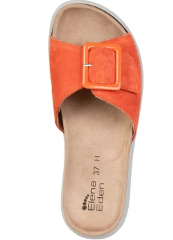 ELENA EDEN, stylische Damen-Pantoletten, Weite H, mit herausnehmbarem Fußbett