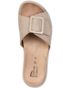 ELENA EDEN, stylische Damen-Pantoletten, Weite H, mit herausnehmbarem Fußbett