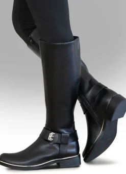 ELENA EDEN, trendige Damen-Stiefel, Winterschuhe, Weite G, mit Reißverschluss