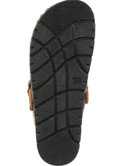 ELENA EDEN, trendige Damen-Clogs, Weite G, mit Leo-Print