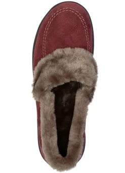 ELENA EDEN, warme Damen-Hausschuhe, Weite H, mit Lammfell