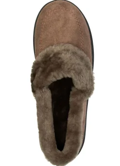 ELENA EDEN, warme Damen-Hausschuhe, Weite H, mit Lammfell