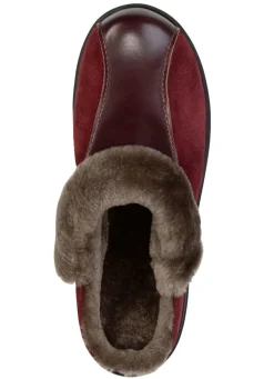 ELENA EDEN, warme Damen-Hausschuhe, Weite H, mit Lammfell