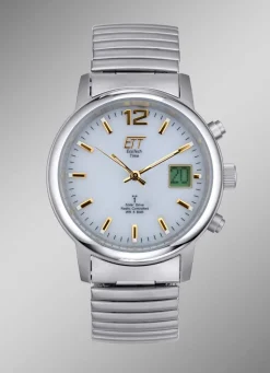 ETT-Funk-Solar-Herrenuhr im Titanlook
