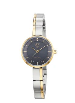 ETT-Solar-Damenuhr ELS-12151-52M mit Quartzuhrwerk