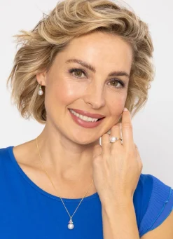 Exquisite Eleganz Ohrstecker mit Süßwasser-Zuchtperlen und Edelsteinen