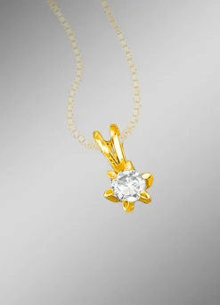 Exquisiter Solitär-Anhänger mit Brillant