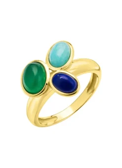 Faszinierender Damenring mit echten Edelsteinen