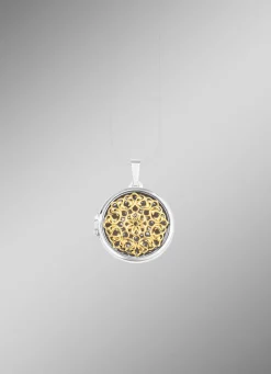 Filigranes Medaillon zum Öffnen in Bicolor