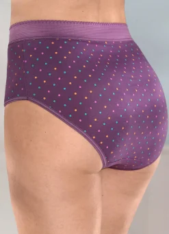 Fünferpack Formslips mit buntem Punktedessin