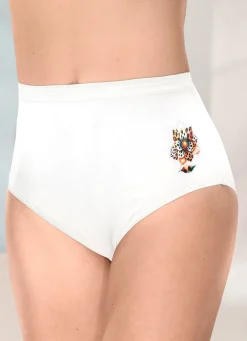 Fünferpack Slips mit Blumenmotiv