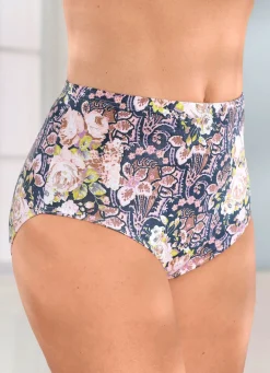 Fünferpack Slips mit buntem Druckdessin