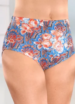 Fünferpack Slips mit buntem Druckdessin
