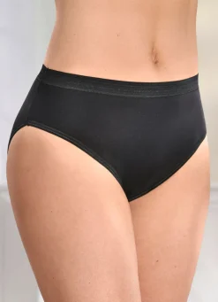 Fünferpack Slips mit glänzenden Abschlüssen