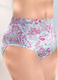 Fünferpack Slips mit Paisley-Dessin