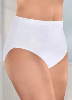 Fünferpack Slips mit strukturiertem Elastikbund