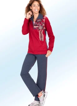 Freizeitanzug mit Blumendruck