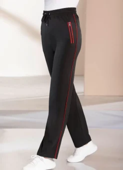 Freizeithose mit Kontrastpaspel