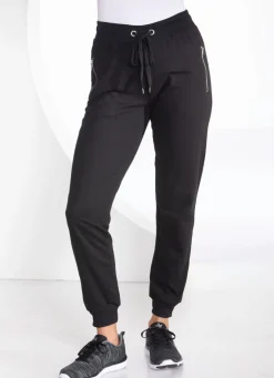 Freizeithose mit Reißverschluss-Taschen in 4 Farben
